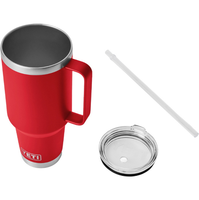 2025 YETI Rambler ® 42 OZ Strohhalm Becher 70000003363 - Rescue Red